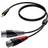 Procab Classic 2RCA-3.5mm 1.5m