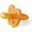 Hevea Duck Symmetrical Pacifier 0-3m
