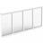 Halle Primo GZVHHIFF4F Aluminium Fast fönster 2-glasfönster 345x119cm