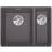Blanco Inbouw Spoelbak Subline 340/160-F Rock Grey