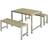 Plus Plank Set 185580-1 Cafésæt, 1 borde inkl. 2 sofaer