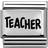 Nomination Composable Classic Link Teacher Charm - Silver/Black