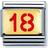 Nomination Composable Classic Link Number 18 Stainless Steel/Gold Charm (030230 43)