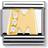 Nomination Composable Classic Link Letter M Charm - Gold/Silver/Transparent