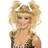 Smiffys Crazy Cavegirl Bunches Wig Blonde