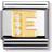 Nomination Composable Classic Link Letter E Charm - Silver/Gold/Transparent