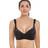 Camille Satin Moulded Cup Underwired Nursing Bra Black