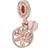 Pandora Family Heritage Pendant Charm - Rose Gold/Transparent