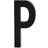 Design Letters Architect Letter P