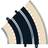 Scalextric Radius 2 Curve 45° C8206 2-pack