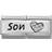 Nomination Composable Classic Double Link Son Charm - Silver/White