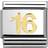 Nomination Composable Classic Link Number 16 Charm - Silver/Gold