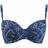 Curvy Kate Free Spirit Padded Balcony Bikini Top - Blue Mix