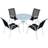 vidaXL 43317 1 Table incl. 4 Chairs Matgrupp, 1 Bord inkl. 4 Stolar