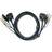 Aten USB A/2x3.5mm/DVI - USB B/2x3.5mm/DVI 5m