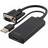 Deltaco VGA M - HDMI F + USB A 0.1m