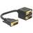DeLock 2DVI-VGA M-F 0.2m