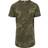 Urban Classics Camo Shaped Long T-shirt - Olive Camo