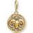 Thomas Sabo Charm Club Zodiac Sign Aries Charm Pendant - Gold/White