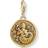 Thomas Sabo Charm Club Zodiac Sign Aquarius Charm Pendant - Gold/White