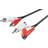 Wentronic Passthrough 2RCA-4RCA M-F Angled 1.5m