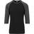 Urban Classics Contrast 3/4 Sleeve Raglan T-shirt - Black/Charcoal