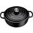 Le Creuset Matt svart med lock 3.4 L 24 cm