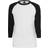 Urban Classics Contrast 3/4 Sleeve Raglan T-shirt - White/Black