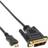 InLine Gold Mini HDMI - DVI-D Single Link 0.5m