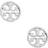 Tory Burch Miller Stud Earring - Silver
