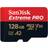 SanDisk Extreme Pro microSDXC Class 10 UHS-I U3 V30 A2 170/90MB/s 128GB +Adapter