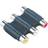 Hama 3RCA-3RCA F-F Adapter