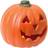 Lanterns Smooth Halloween Pumpkin with LED Light Orange