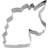 Städter Unicorn Head Cookie Cutter 8 cm