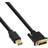 InLine Gold DVI-D - DisplayPort Mini 0.5m