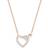 Swarovski Lovely Necklace - Rose Gold/White