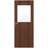 Swedoor Easy Nature G21 Walnut Skjutdörr Klarglas (92.5x204cm)