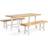 Beliani Scania Patio Dining Set, 1 Table incl. 2 Sofas