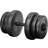 tectake Single Filled Plastic Dumbbell 20kg