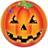 Amscan Paper Plate Pumpkins Orange 8-pack