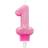 Amscan Number 1 Glitter Pink (9900761)