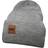 Urban Classics Bonnet Long Avec Patch En Cuir - Gris