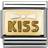 Nomination Composable Classic Link White Bow Kiss Charm - Silver/Gold/White