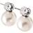 Edblad Luna Large Earrings - Silver/Pearl/Transparent