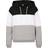 Urban Classics Oversized 3-Tone Hoody - Blk/Wht/Gry