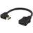 Deltaco HDMI-HDMI Angled M-F 0.2m