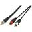 Deltaco Gold 3.5mm - 2RCA 5m
