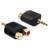DeLock Gold 2RCA - 3.5mm M-F Adapter