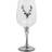 English Pewter Stag Head Red Wine Glass, White Wine Glass 35cl