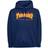 Thrasher Magazine Felpa Cappuccio Uomo Flame Hood - Navy